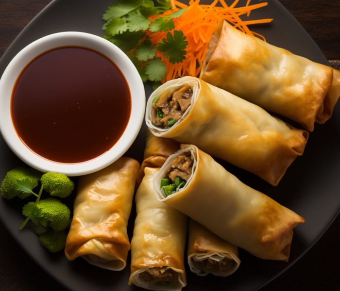 Gourmet spring rolls with pork and vegetables ,generative artificial intelligence SSUCv3H4sIAAAAAAAACnxSwW7DIAy9T9o/RJxbLSFNm/Y87Qd6rHZwgCaoBCognaqq/z4TQsVlu+Fn+/k9m8f7W1GQDpxk5FA8QoSxVGpy3oKXRiNcrRbcCs2FRaRMyM3W2zIHQOYNgktvrASVl3Tg2aBhFAjqSakAP+ckcR785IQLWhaIgRc9ckTwRREFn2JcpMScxA5MkS9jeAGaF59W6gtZZRVu6kIFSVAc9QfPUfbafRzvY2eU+58mPr5fu+iFZvfZS+bRCiUgejzFUnL58cKOuWuYuDSZ4ZthgNMPRZ0xXa1kUvdZm/HDfJ/UxsykvQ0SSFJOlDFX6FTY/hk5RcIHcA7LecKzQQx/gxmzOdr42cDCSjgeKYRVXdN6u6u2La2qhuJjKYiHHSTyzHISEcbsInluXQYFBPZ1y9pyv+6aZrPeUHHG146uabVvxa4pRSkoLv75CwAA//8DAH7e3+nBAgAA